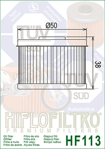 HF113 Oil Filter